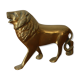 Vintage brass lion