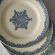 6 dessert plates ironstone J. Vieillard Bordeaux "Garland"