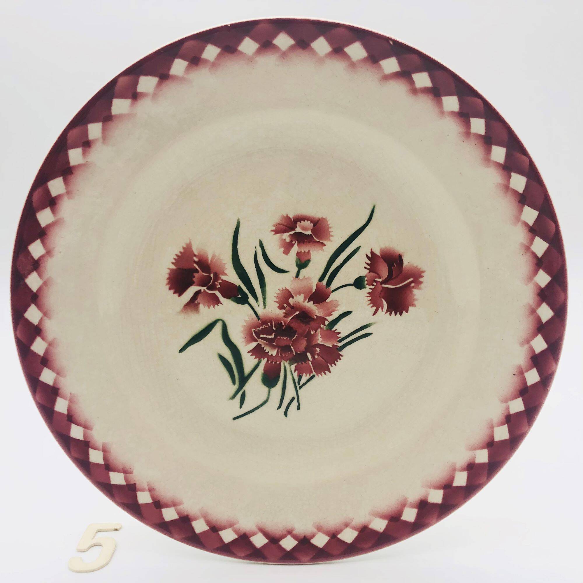 6 Sarreguemines flat plates “Mignardise” model