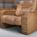 Set of Armchairs in Patchwork Leather by Ernst Lüthy for De Sede