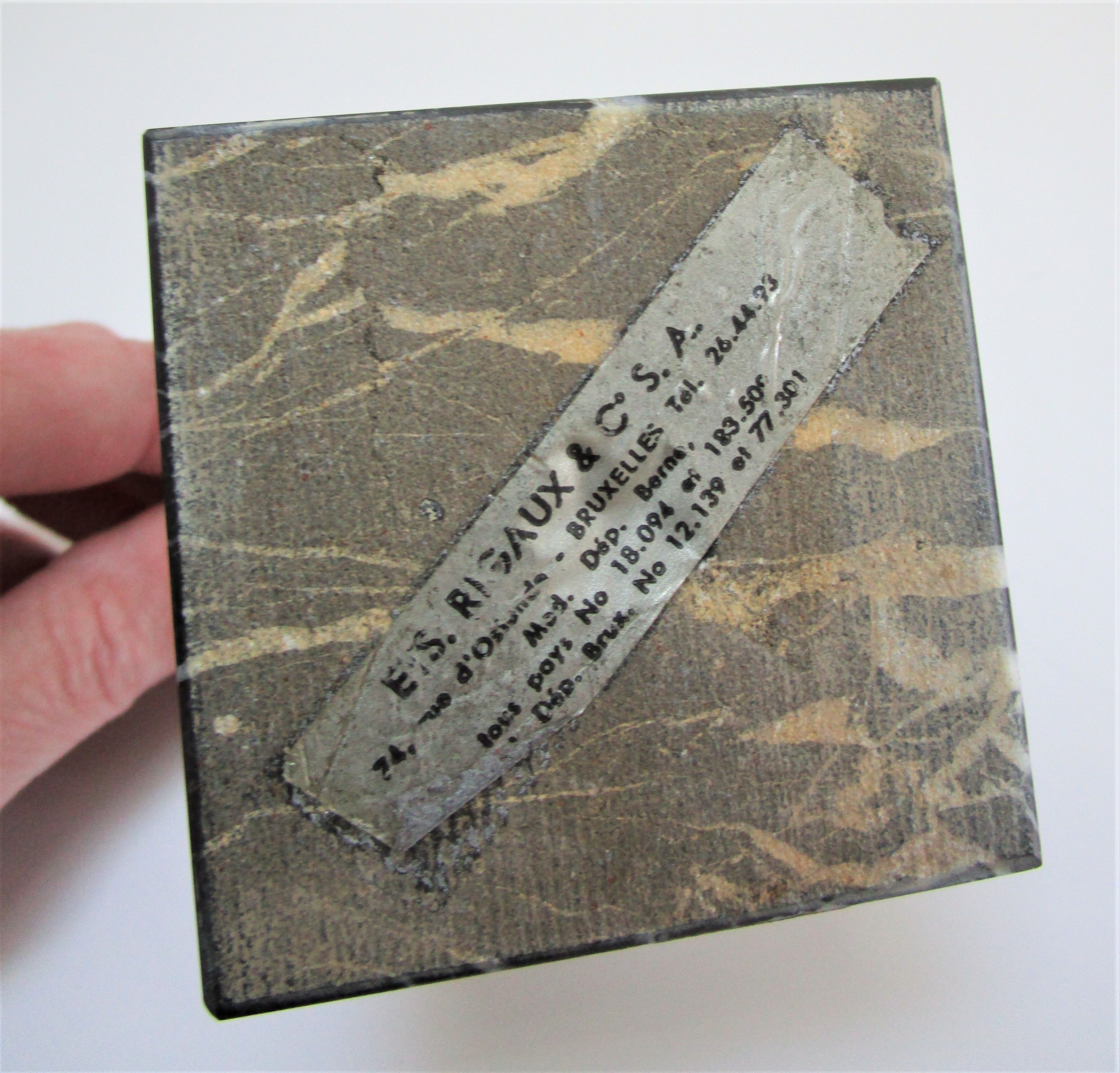 Clipboard atomium brussels metal marble vintage design