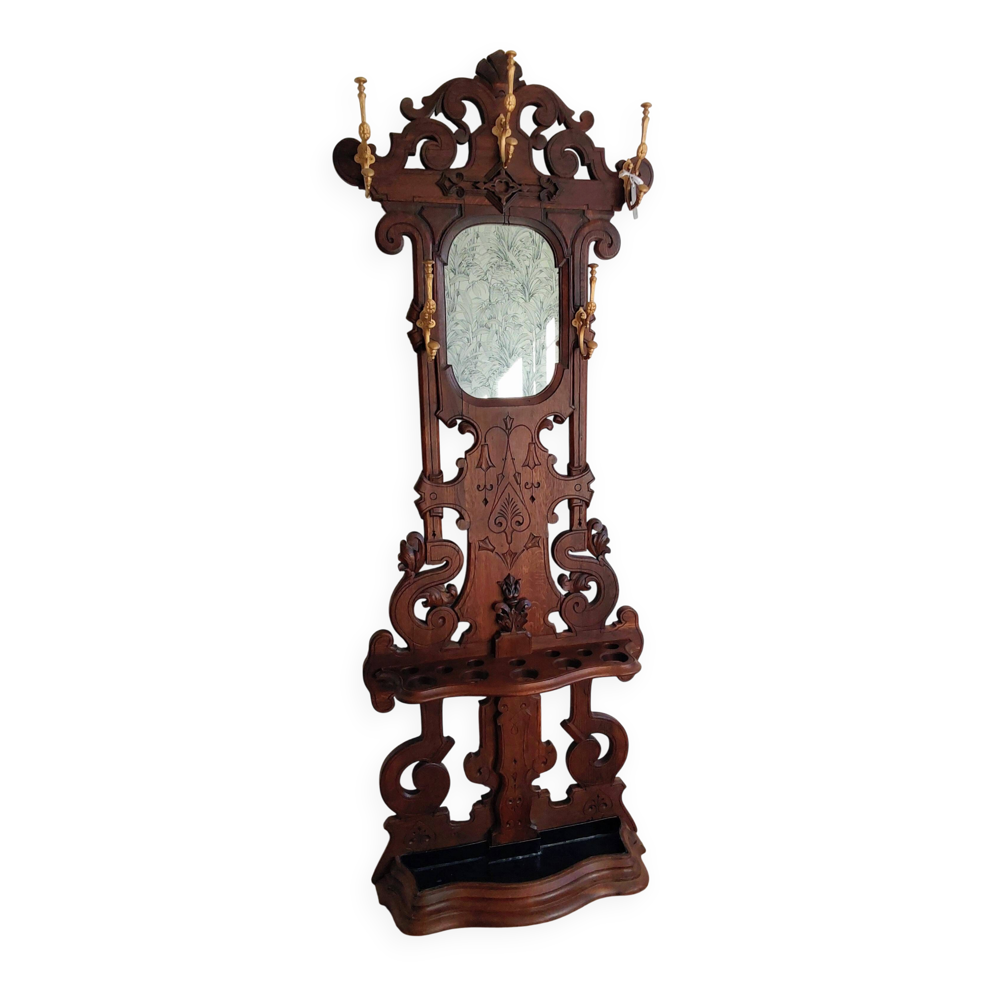 oak coat rack wardrobe