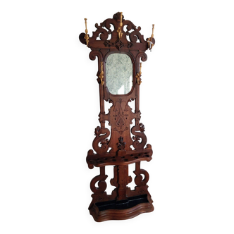 oak coat rack wardrobe