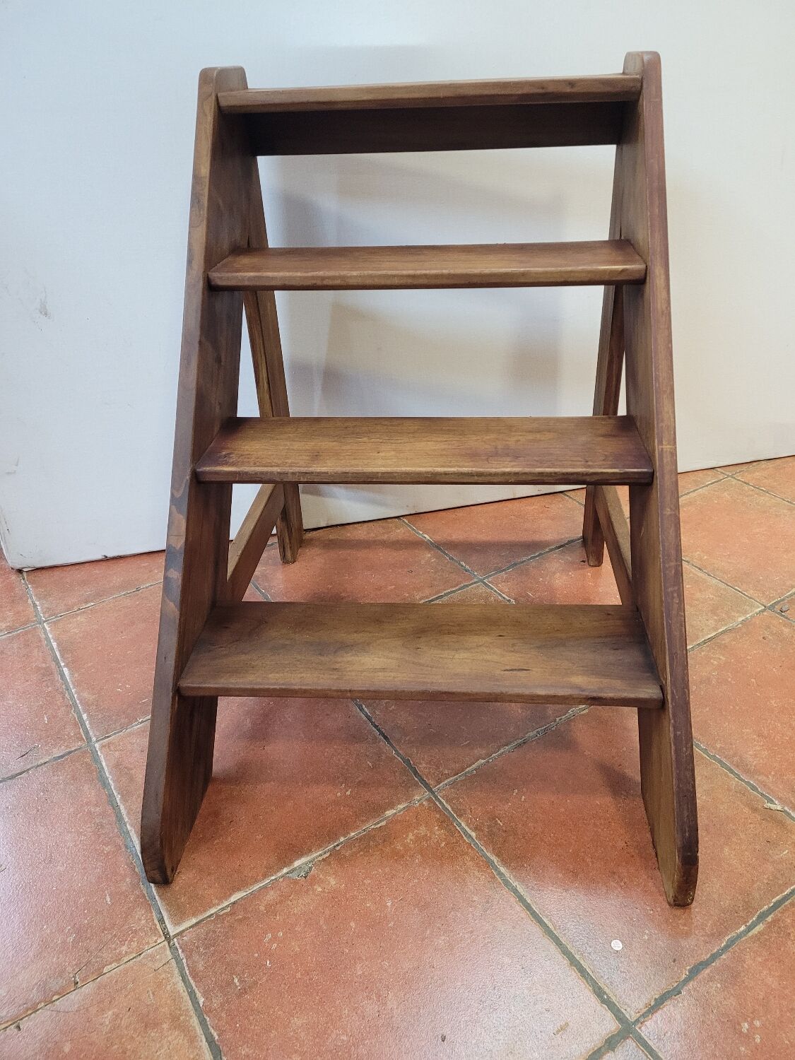 Stepladder or wooden staircase