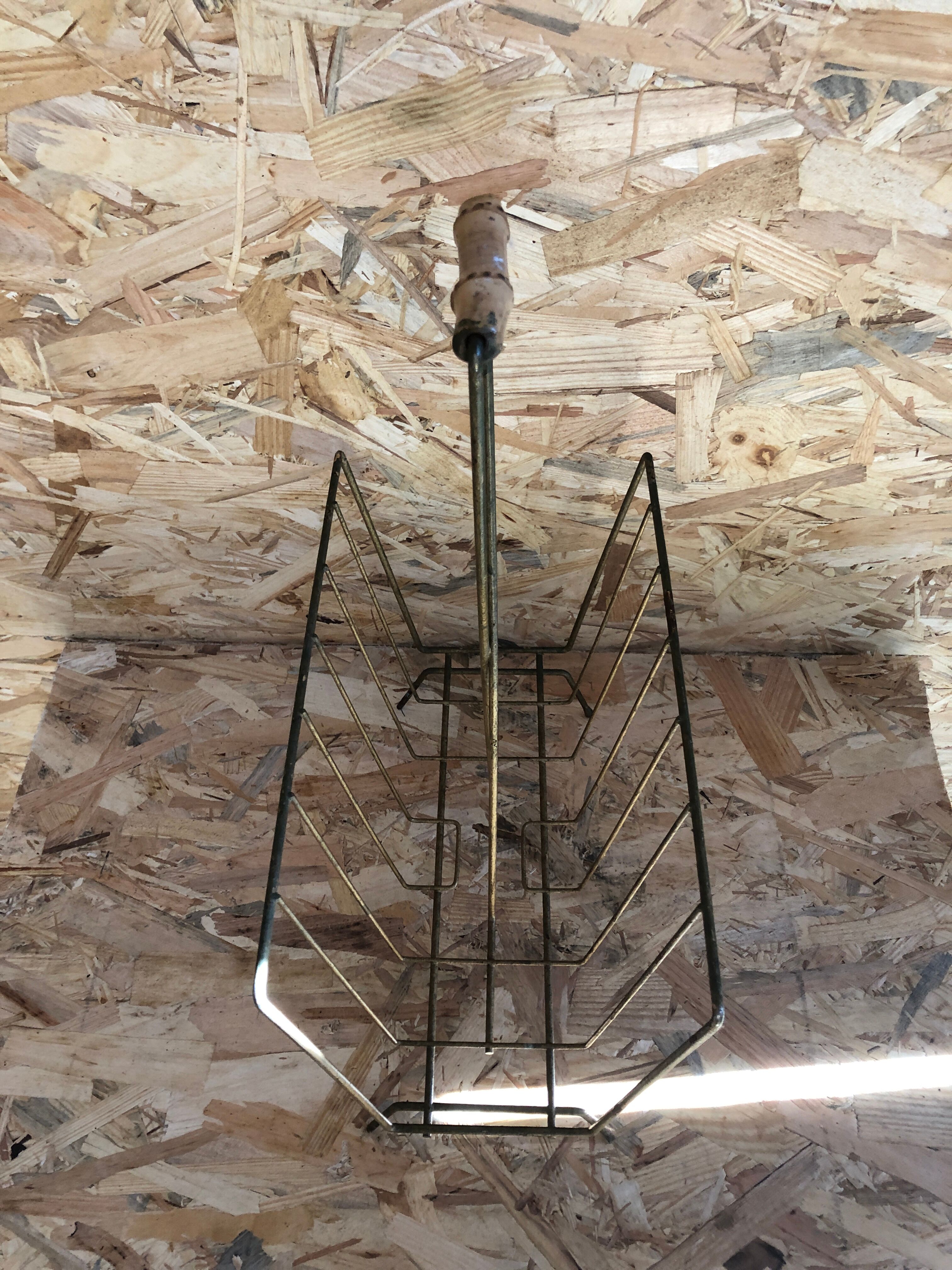 Door Reviews Old 70s Metal Gold + Bamboo Handle Vintage Sofa End