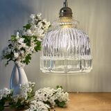Vintage glass globe pendant light
