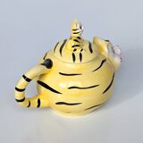Anthropomorphic teapot coffee maker Tiger and baby tiger - Height 16 cm x Diameter 14 cm