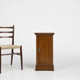 French Art Deco nightstand in varnished wood, ca. 1930