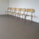 Old stacking school chairs 1950s