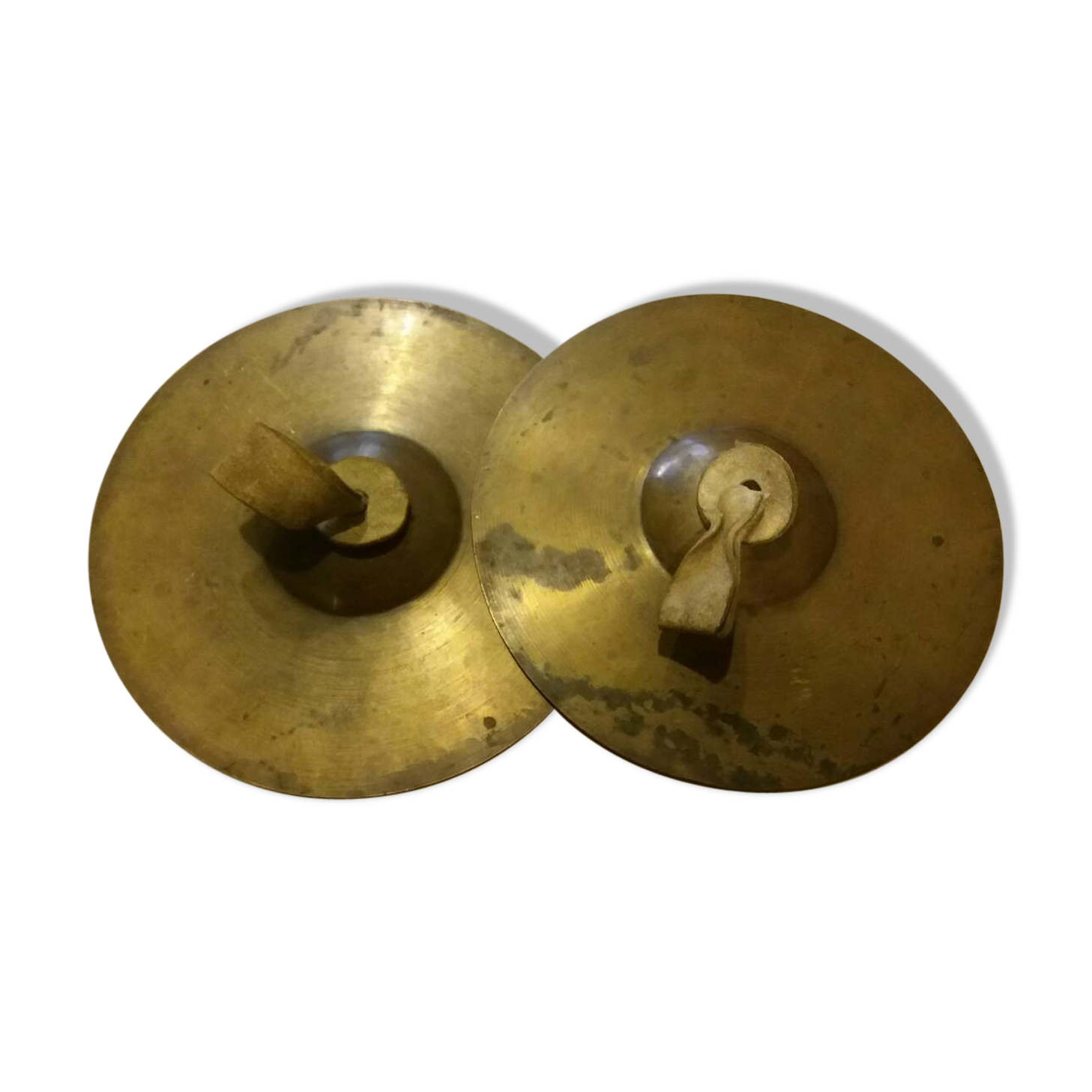 Pair of brass cymbals