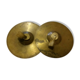 Pair of brass cymbals