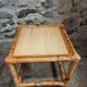 Vintage bamboo and rattan side tables – France, 1970s