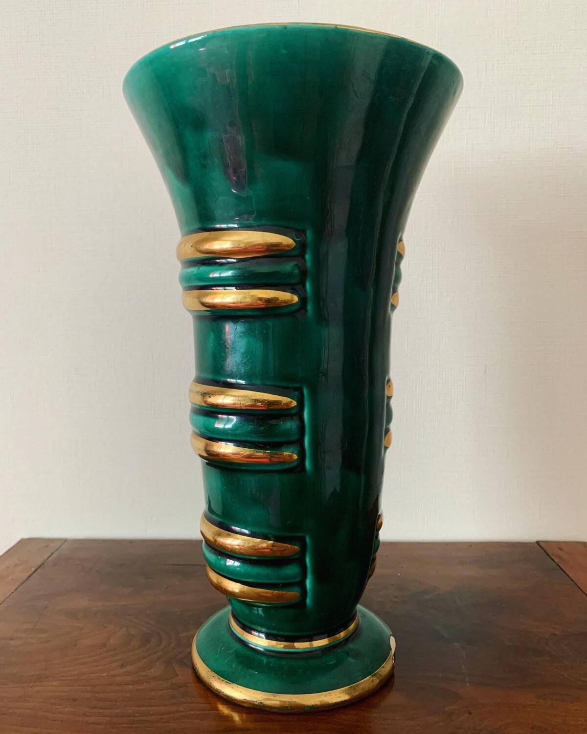 Large Art Deco ceramic vase by B. Letalle, Saint-Clément