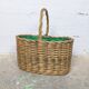 Woven wicker basket