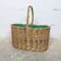 Woven wicker basket