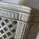 Reticulated pot cover in Italian porcelain