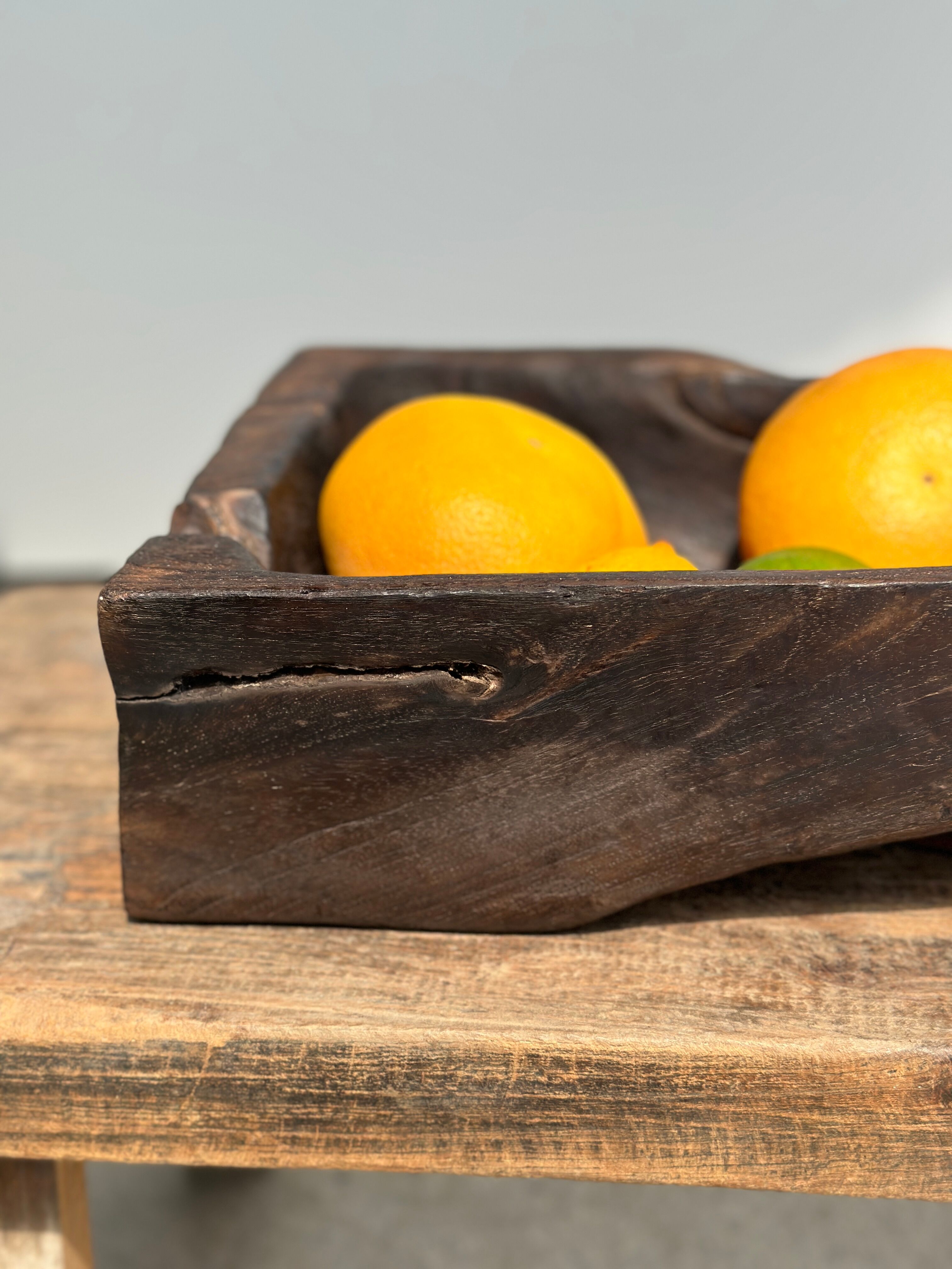 Asian teak empty pocket