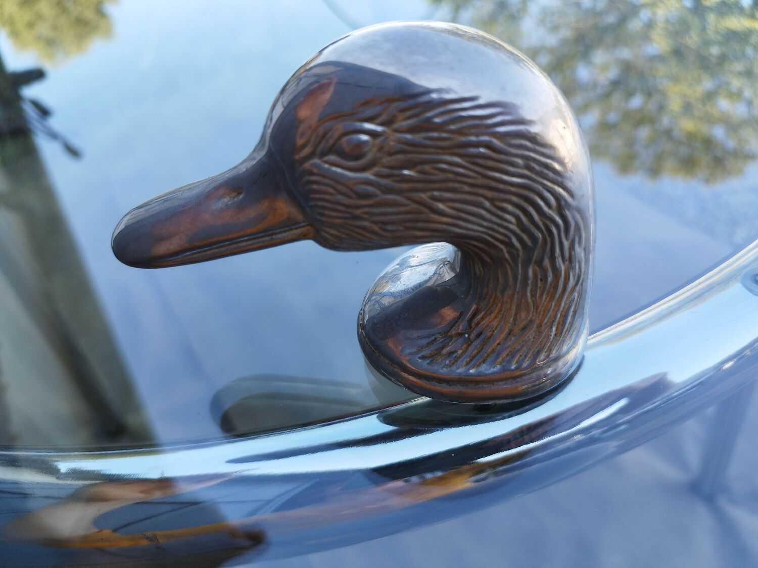 Silver metal duck head bottle opener