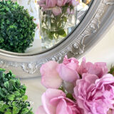 Old mirror patinated chic countryside