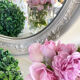 Old mirror patinated chic countryside