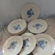 11 old Digoin and Sarreguemines plates