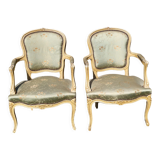 Fauteuils cabriolet louis xv