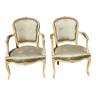 Louis xv cabriolet armchairs