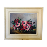 Oil on canvas: Anemones' basket