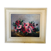 Oil on canvas: Anemones' basket