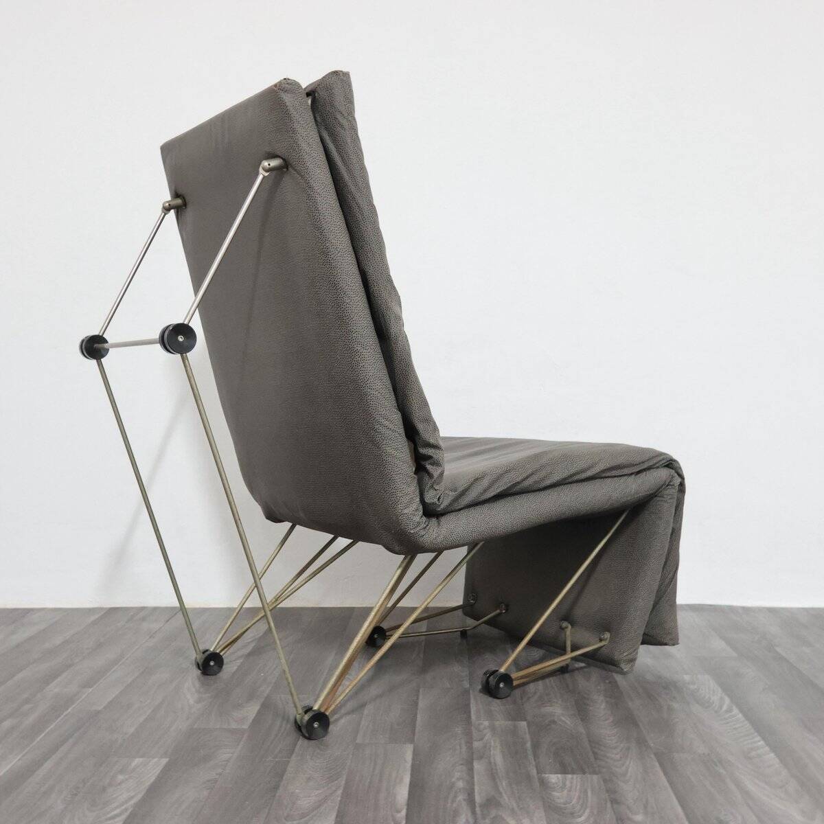 Postmodern Geometric Lounge Chair, 1980s