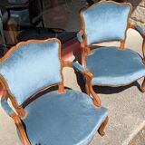 Pair of Louis XV cabriolet armchairs