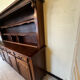 Rustic two-body oak sideboard from the 1960s.