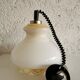 Vintage White Glass Pendant Lamp: Mid-Century Modern Kitchen Lighting