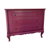Baroque chest of drawers berry and bronze
