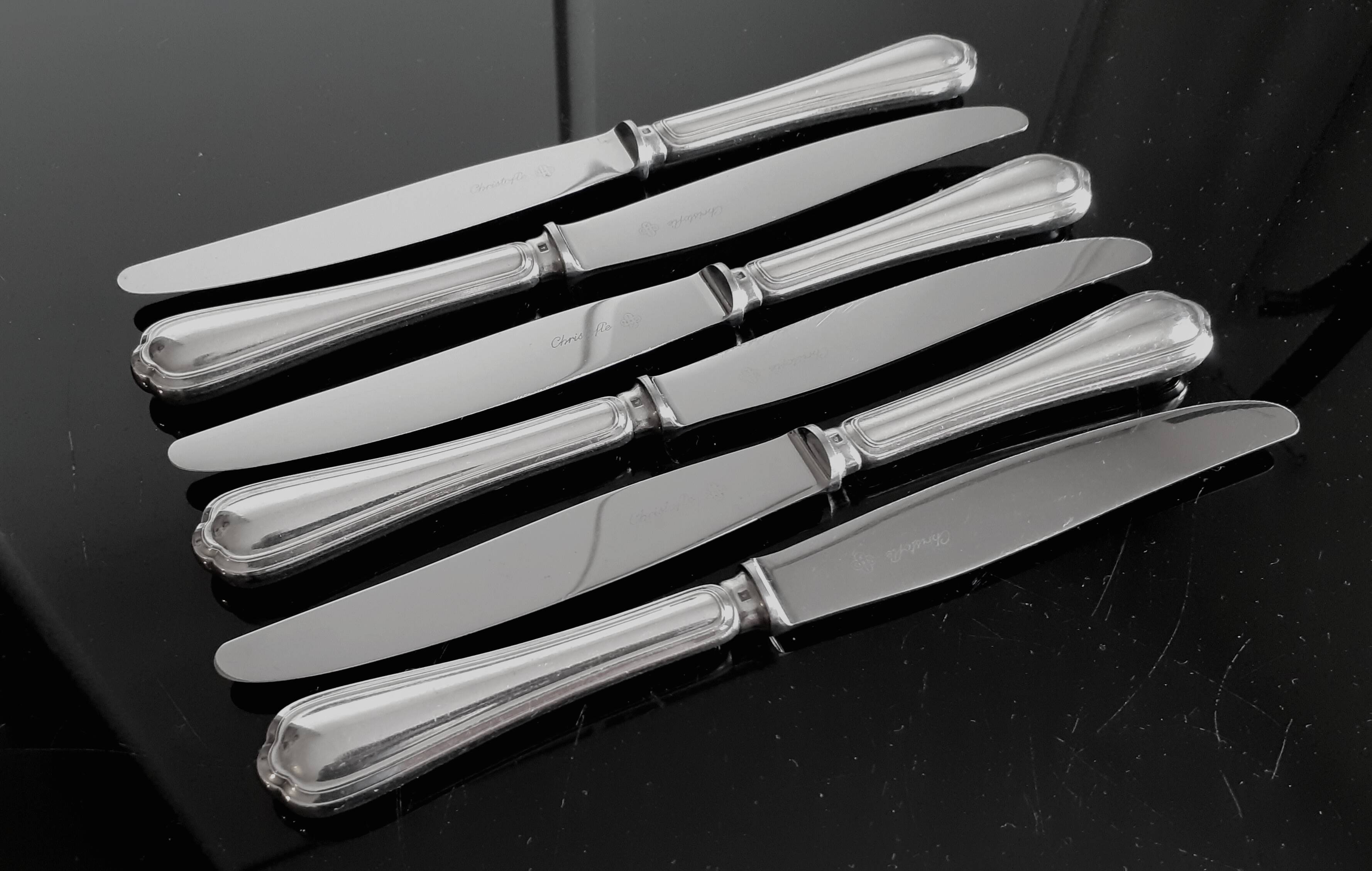 Christofle / 18-piece set, silver-plated metal spatours model