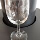 Set of 6 crystal wine glasses engraved 40-50s