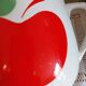 Vintage ceramic carafe with apple decor