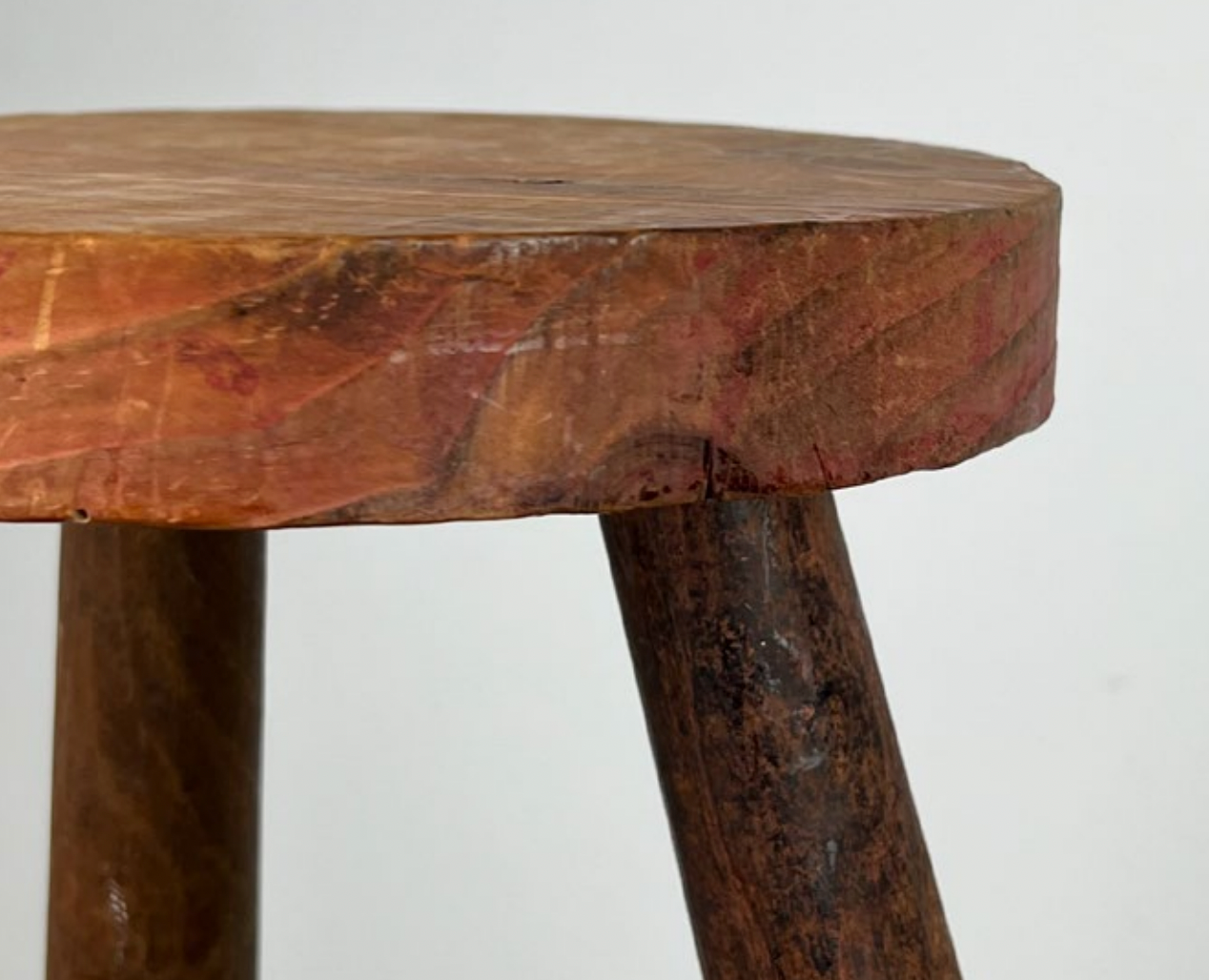 Vintage tripod wooden stool