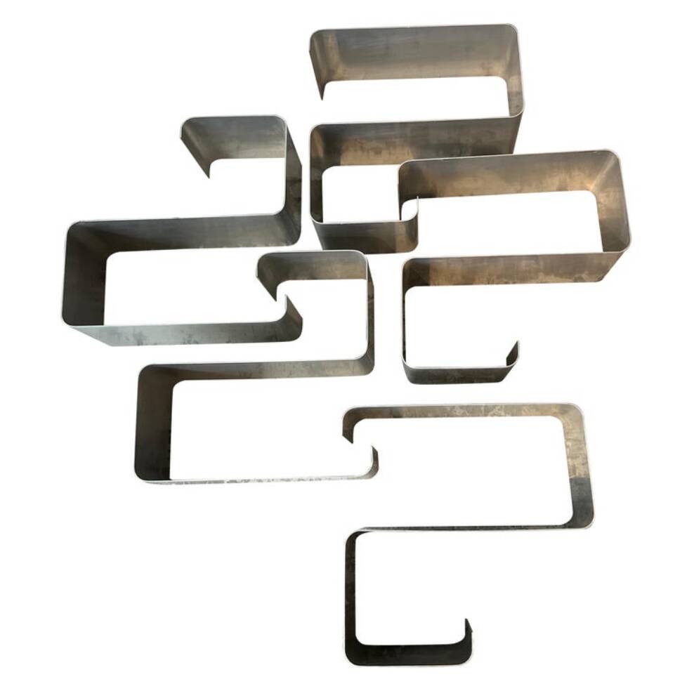 Ensemble d'étagères murales ZigZag par Joëlle Ferlande & François Monnet pour Kappa Uginox années 1970