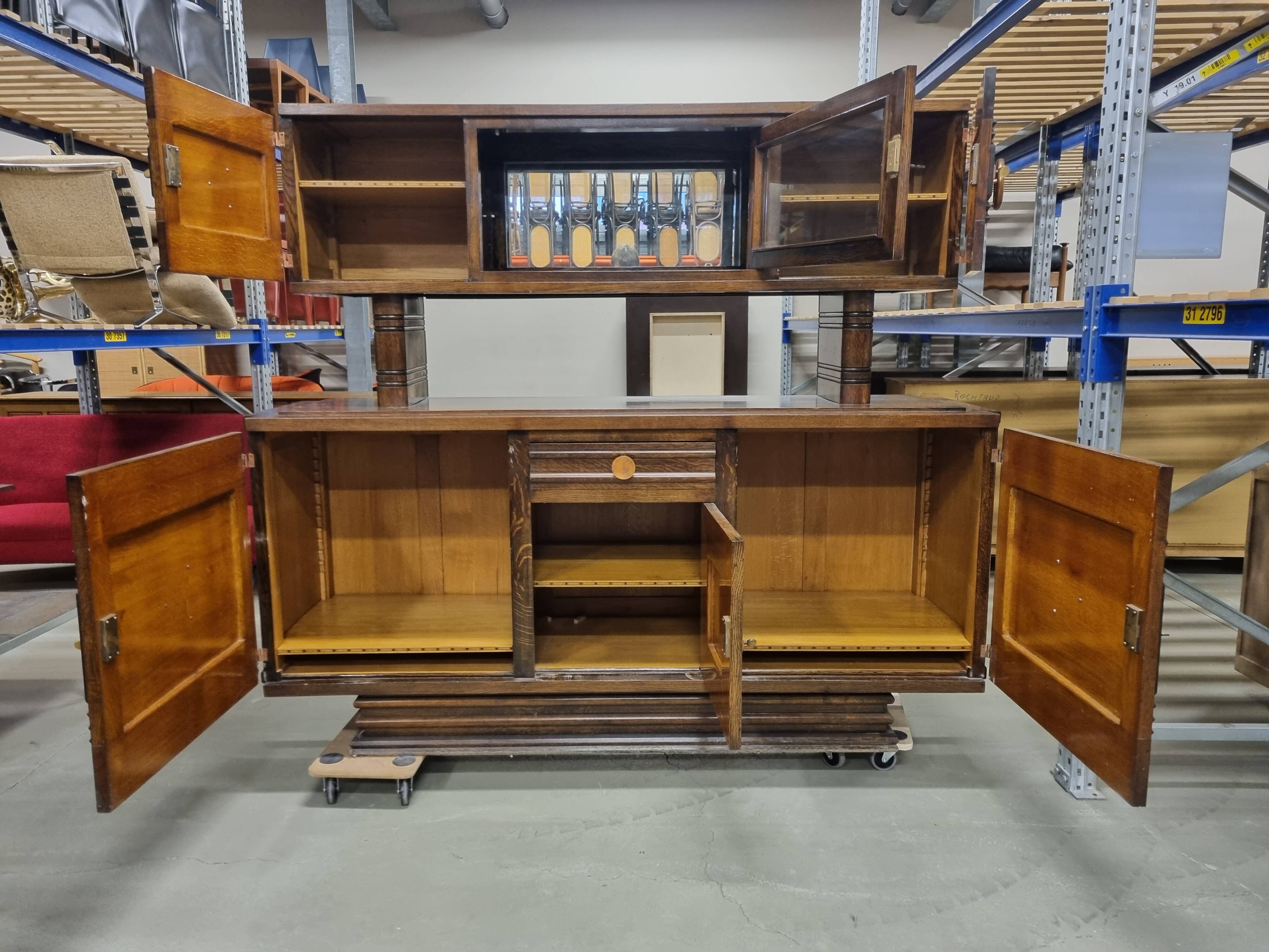 Art deco cabinet by Charles Dudouyt, 1940s