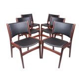 6 chaises du milieu du siècle par Erik Buch, modèle 89, années 1960, ensemble de 6