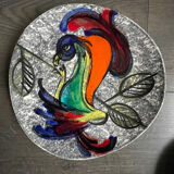 Set of 6 hand-painted ceramic plates – Modernist style