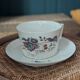 Fine porcelain breakfast cup with floral decoration, 1930-1940.