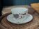 Fine porcelain breakfast cup with floral decoration, 1930-1940.
