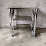 3-tier chrome serving trolley
