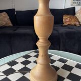 Lampe ancienne en bois tourné