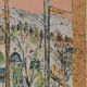 Guy BARDONE: Window open to the garden, signed original lithograph.