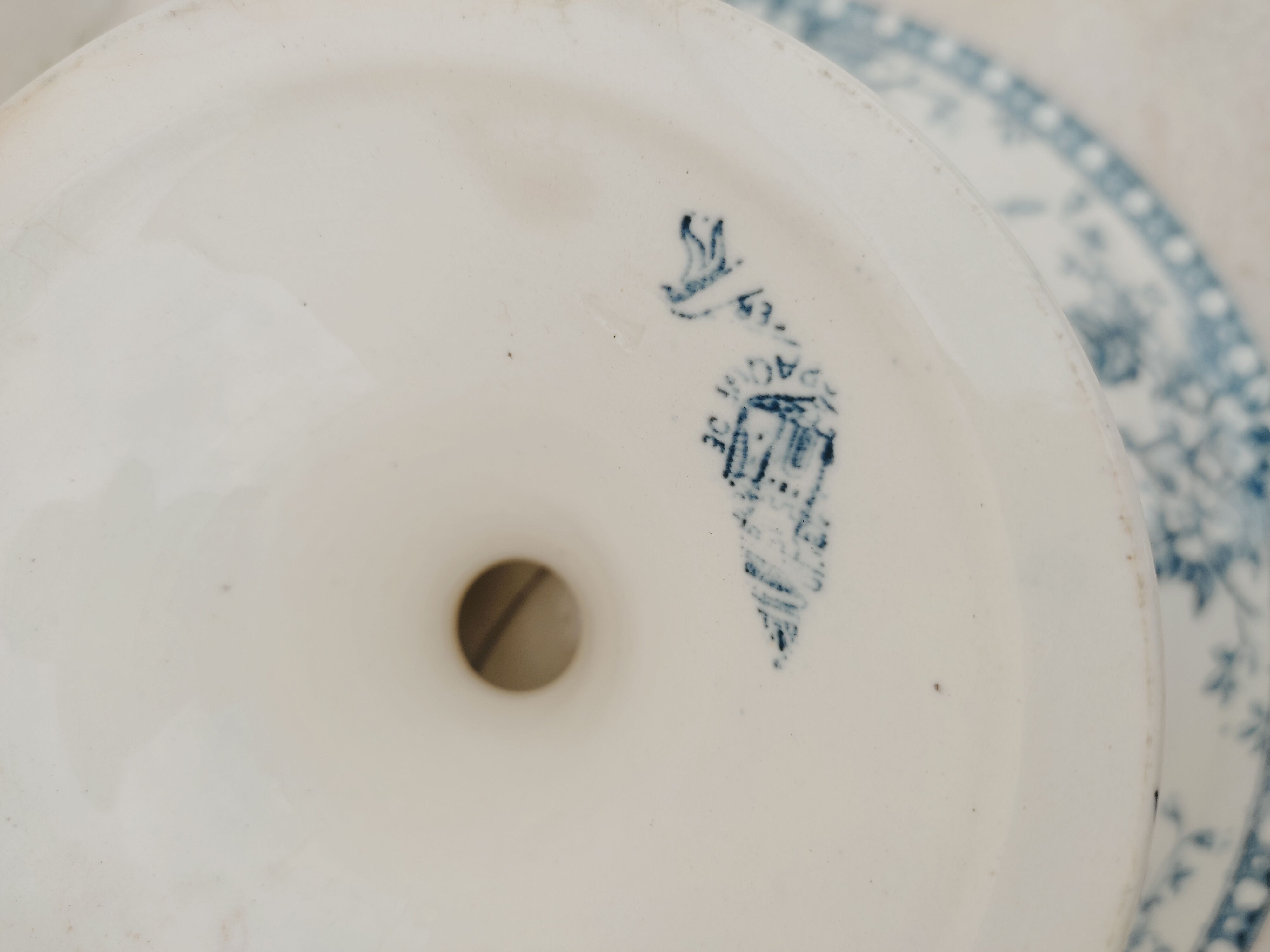 Compotier Gien in earthenware iron earth