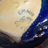 Emaux de vichy cytere iridescent ceramic vase