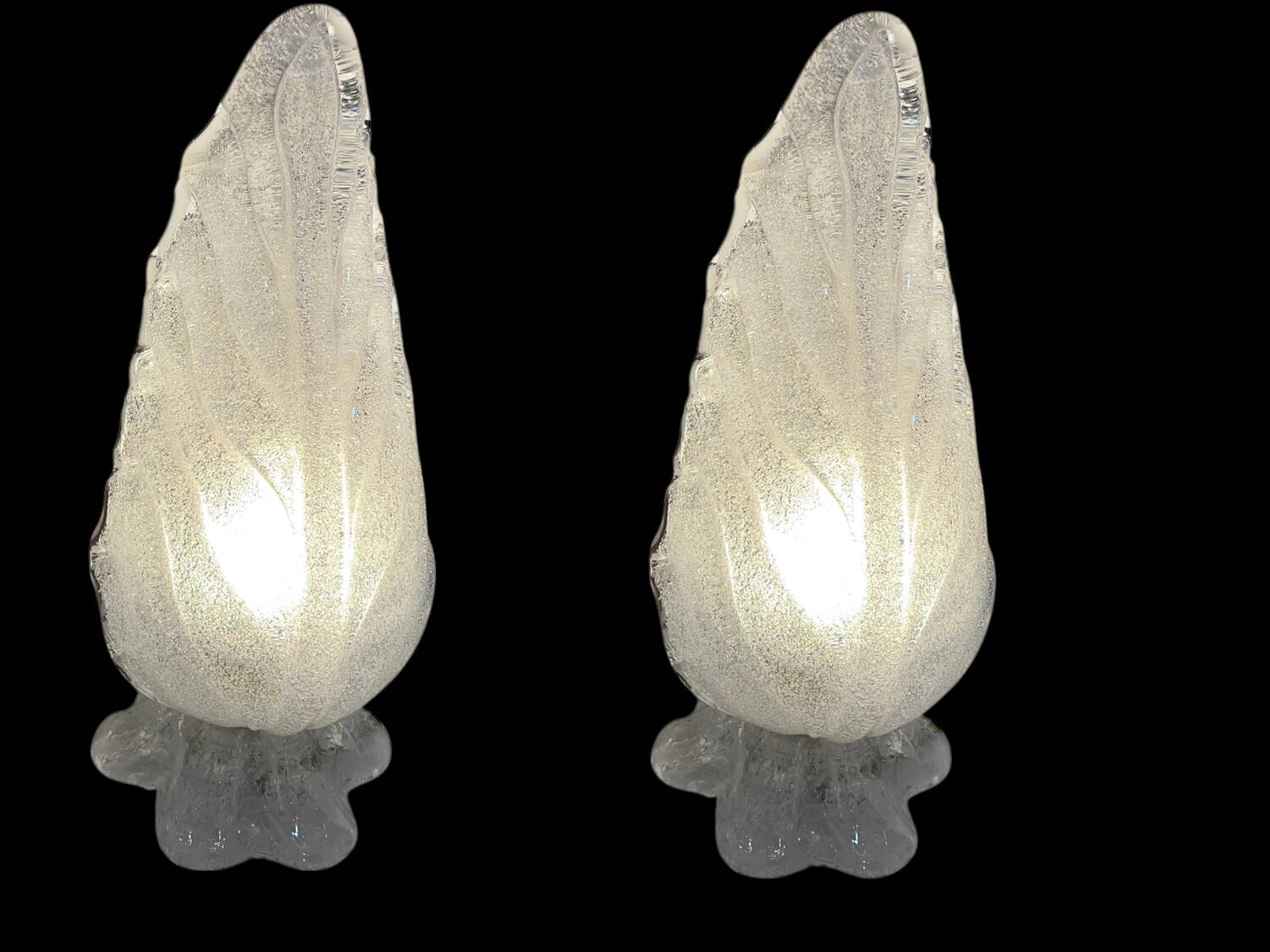 Murano Glass Table Lamps Set of 2